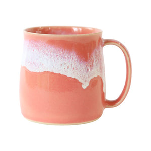 Coral Pink Glosters Welsh Pottery Mug
