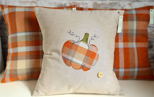 Autumn Small Square Pumpkin Cushion