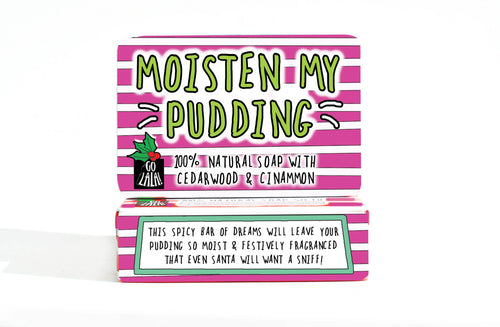 Moisten My Pudding Christmas Soap Novelty Gift