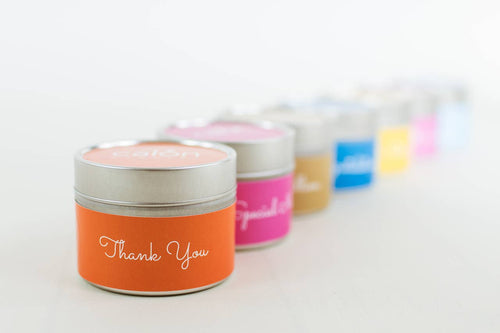 Thank You | Diolch Bilingual Mini Tin Candle - 95g