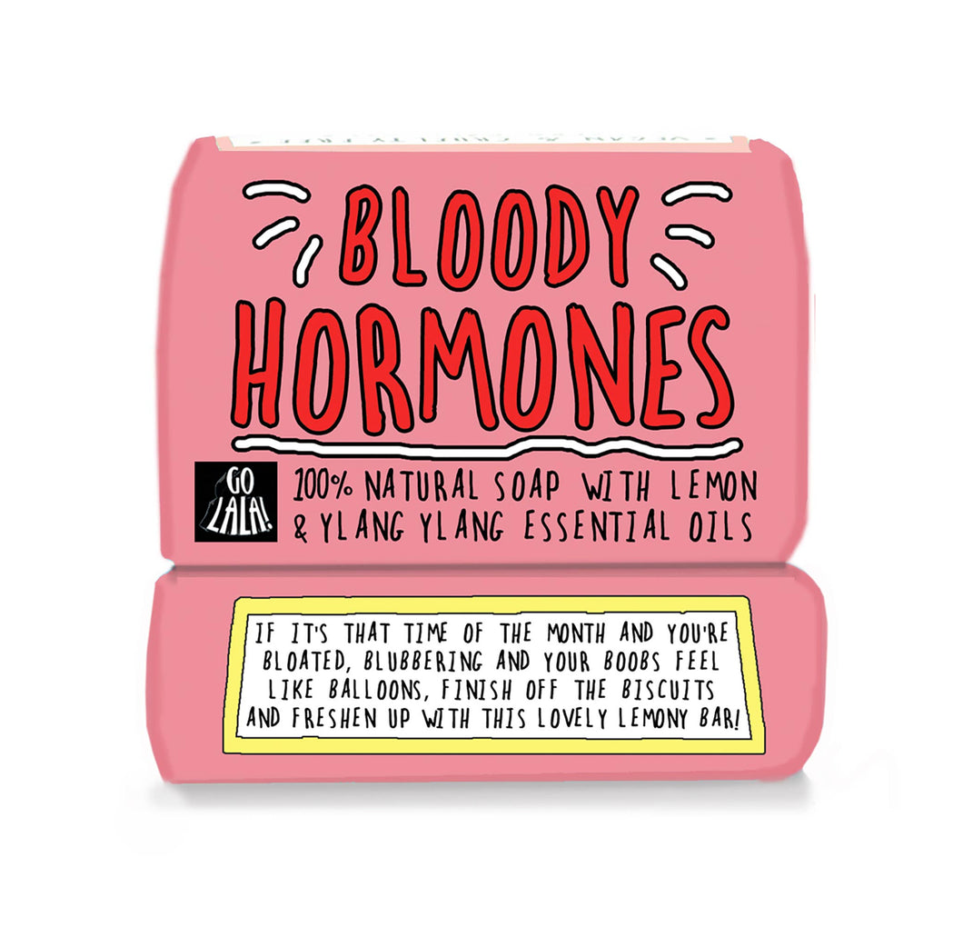 Bloody Hormones Soap Bar Funny Rude Novelty Gift